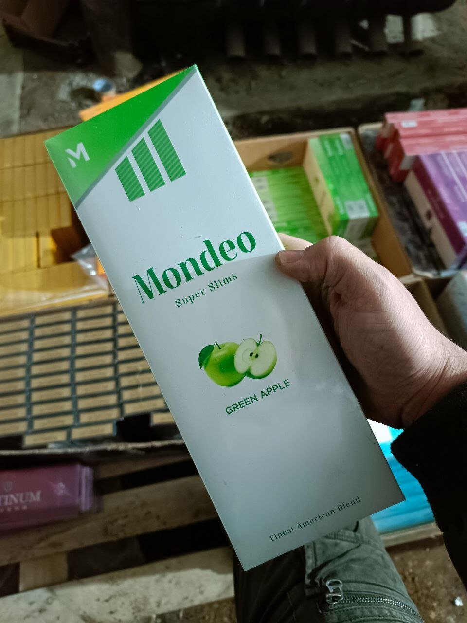 Mondeo Green Apple (зеленое яблоко) Superslims отзывы на сигареты