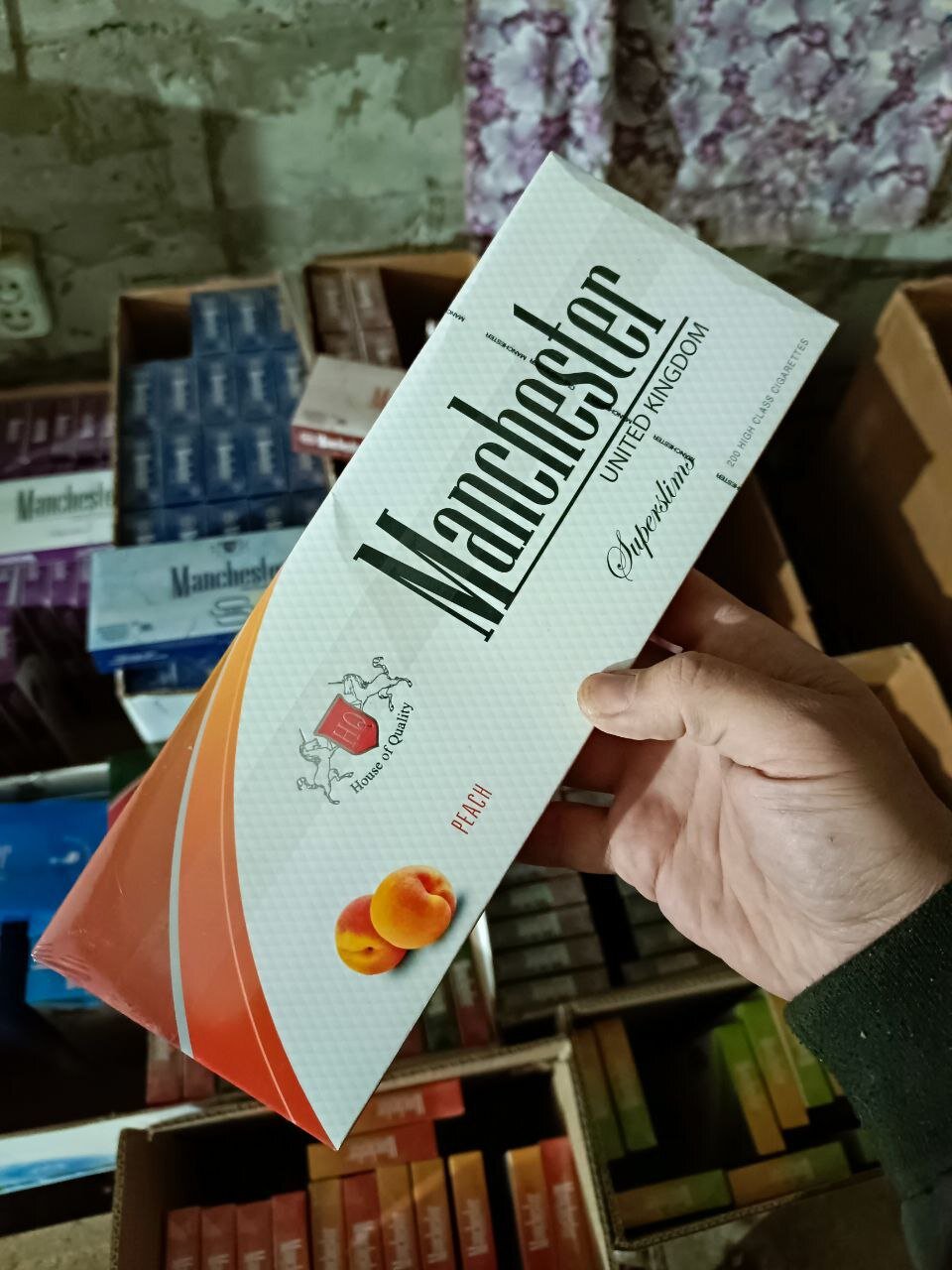 Manchester Peach (персик) Superslims отзывы на сигареты